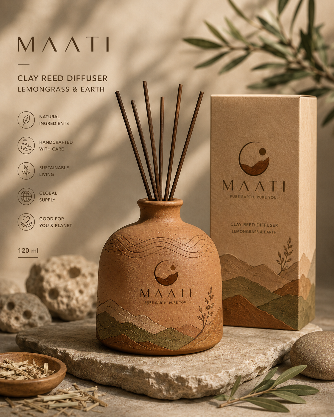 Terracotta reed diffuser